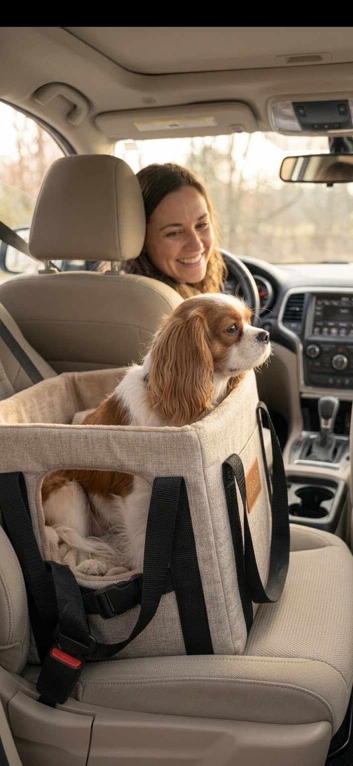 Siége auto anti-stress pour chien-Doli