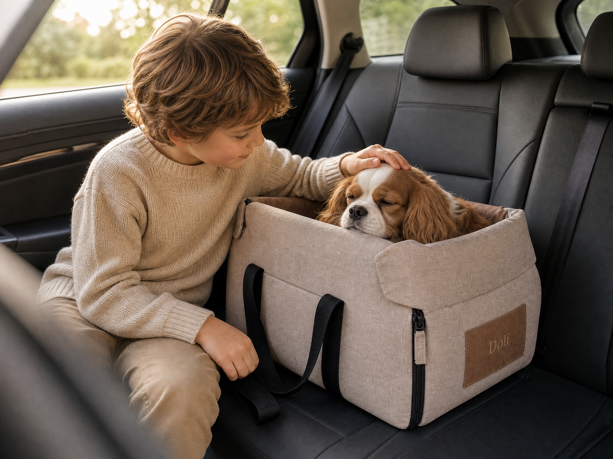 Siége auto anti-stress pour chien-Doli